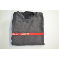 Sweat-shirt Sécurité Incendie gris