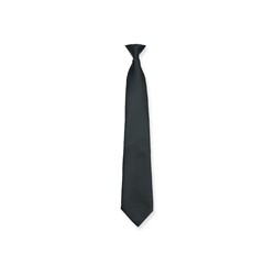 Cravate de sécurité à clip | Polyester, Noir