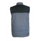 Gilet de travail | Sans manche | Matelassé | Gris