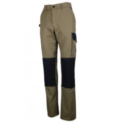 Pantalon de travail | Beige | Spécial été | Poches genoux