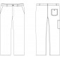 Pantalon de travail | 100% coton 330g | Blanc