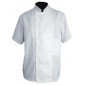 Veste de cuisine | Couleur Blanc, Manches courtes, Polyester et Coton