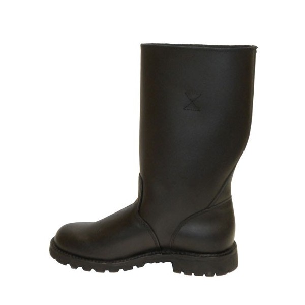 botte de pompier en cuir