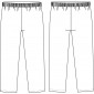 Pantalon Médical | Mixte blanc et Taille Élastiquée