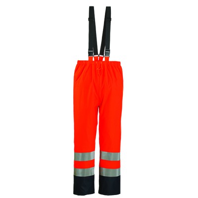 Pantalon de pluie Haute visibilité orange