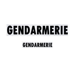 Flaps GENDARMERIE en lettres noires