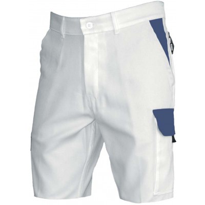 Bermuda TYPHON blanc/gris