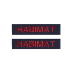 Lot de 2 bandes patronymiques sur fonds marine