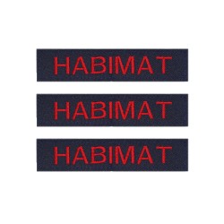 Lot de 3 bandes patronymiques sur fonds marine