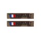 Lot de 2 bandes patronymiques sur fonds CAMO CE + + drapeau France