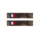 Lot de 2 bandes patronymiques sur fonds CAMO CE + + drapeau France