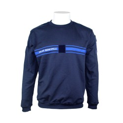 Sweat marine | Bandes gitane | Police Municipale