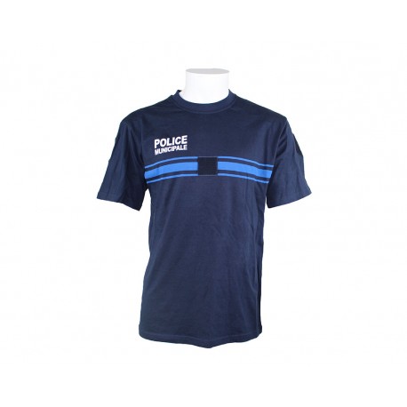 Tee-shirt Police Municipale | Coton Marine