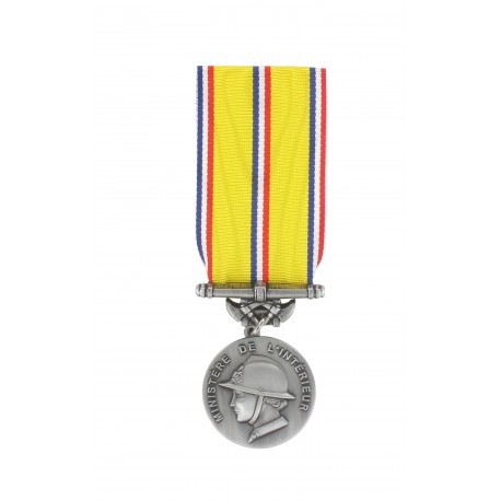 Médaille d'ancienneté des Sapeurs Pompiers Argent 20 ans