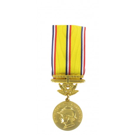 Médaille d'ancienneté des Sapeurs Pompiers Grand Or 40 ans