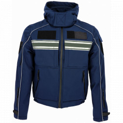 VESTE SOFTSHELL BANDE VERTE