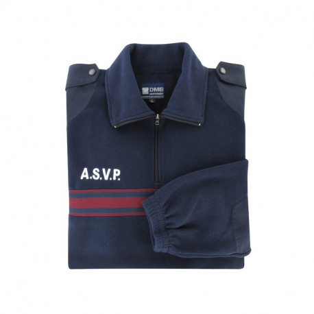 Pull Polaire ASVP | Bandes Bordeaux