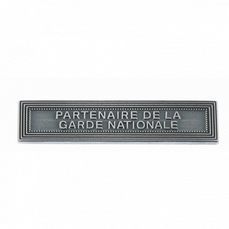 Agrafe Partenaire de la Garde Nationale | Pour médaille Ordonnance