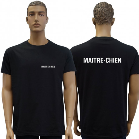 Tee-shirt noir MAITRE-CHIEN