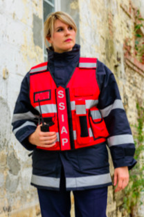 Habimat - Gilet haute visibilité sécurité incendie avec poches
