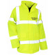 Parka haute visibilité jaune sécurité école