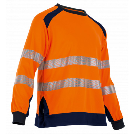 Tee shirt manches longues haute visibilité orange