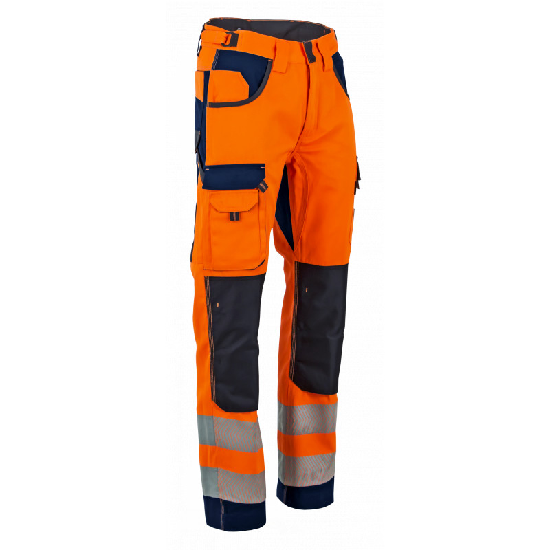 Pantalon haute top visibilité orange