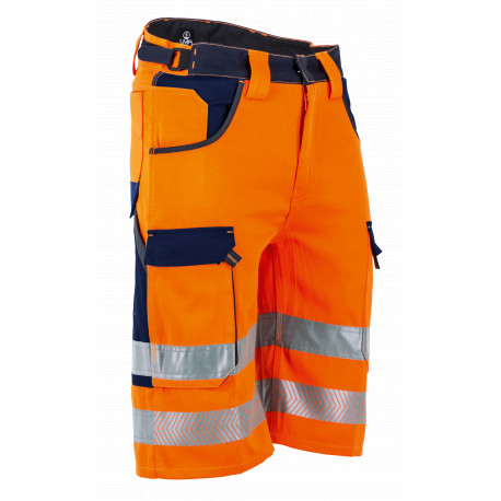 Bermuda haute visibilité orange