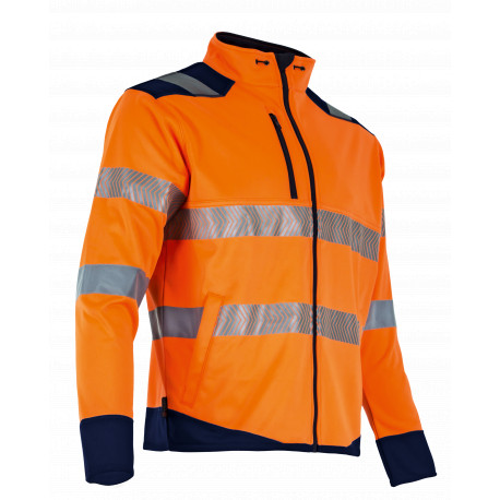 Veste micropolaire hv orange