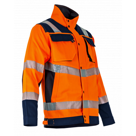 Veste de travail haute visibilité orange