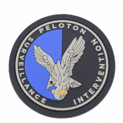 Ecusson pvc PSIG rond | Peloton de Surveillance et Intervention