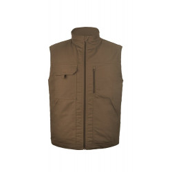 Gilet de travail | Sans manche | Matelassé | Camel