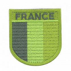 Ecusson de bras militaire | France basse visibilité vert
