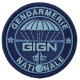 Ecusson de bras Groupe d'intervention de la Gendarmerie Nationale basse visibilité