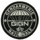 Ecusson de bras Groupe d'intervention de la Gendarmerie Nationale basse visibilité