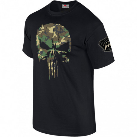 TEE SHIRT PUNISHER NOIR ET CAM