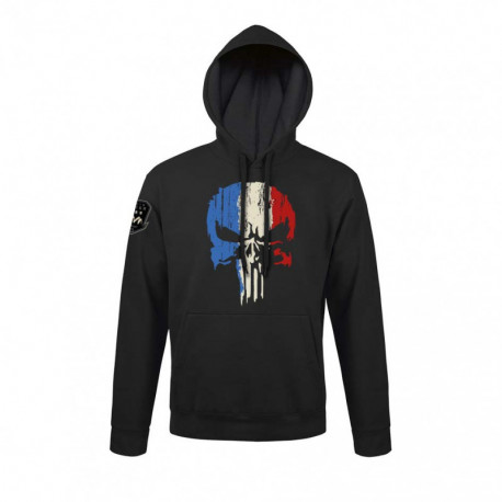 SWEAT A CAPUCHE PUNISHER TRICOLORE