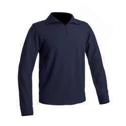 Chemise de type F1 en Coton Marine, Manche avec Boutons