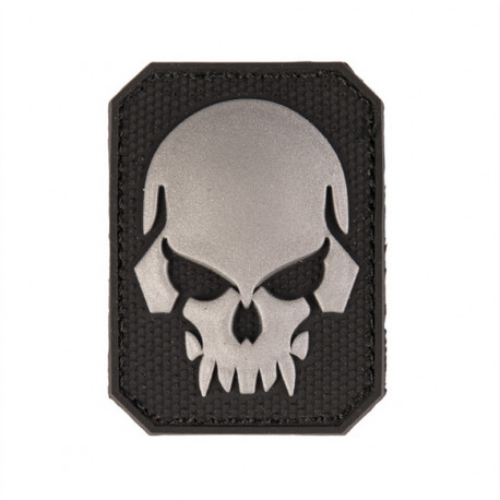 PATCH 3D SKULL AVEC SCRATCH PVC PETIT NOIR