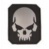 PATCH 3D SKULL AVEC SCRATCH PVC PETIT NOIR