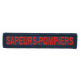 Bande Patronymique SAPEURS POMPIERS rouge