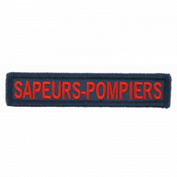 Bande Patronymique SAPEURS POMPIERS rouge