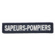 Bande Patronymique SAPEURS POMPIERS blanche