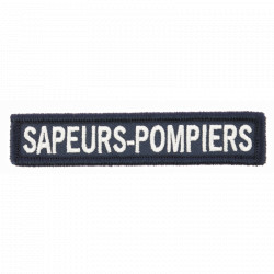 Bande Patronymique SAPEURS POMPIERS blanche