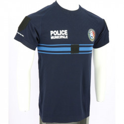 Tee-shirt marine Police Municipale | Thermorégulant
