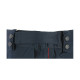 Pantalon intervention ceinture élastique marine mat avec liseré bordeaux