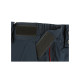 Pantalon intervention ceinture élastique marine mat avec liseré bordeaux