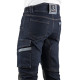 Pantalon denim stretch multipoches