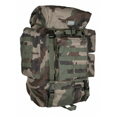 Sac à dos militaire camouflage 65 litres avec sur sac
