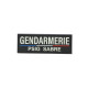 Bandes d'identification PVC PSIG SABRE Gendarmerie France